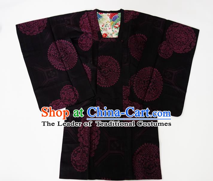 Asian Japanese Traditional Costumes Japan Kimono Silk Bathrobe Clothing for Women