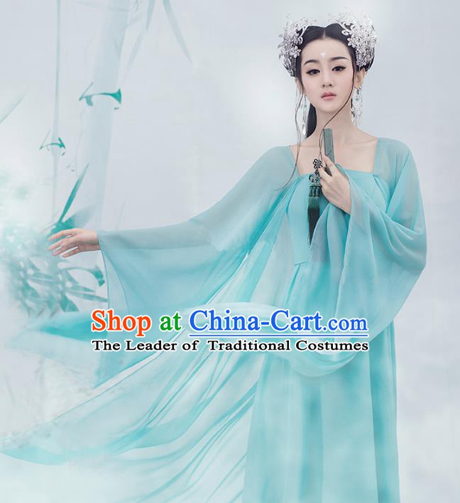 Traditional Chinese Ancient Palace Princess Costume, China Tang Dynasty Fairy Clothing for Women