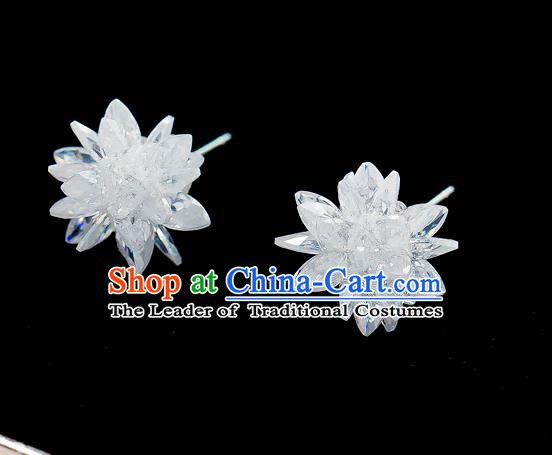 Handmade Classical Wedding Accessories Bride Crystal Earrings for Women