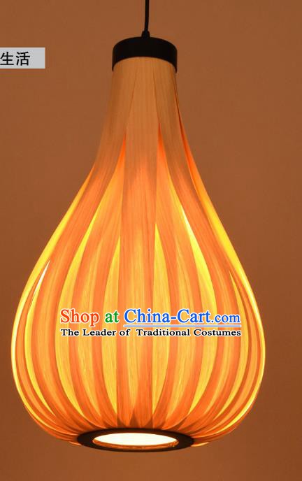 Traditional Asian Rattan Lanterns Handmade Hanging Ceiling Lantern Ancient Lamp