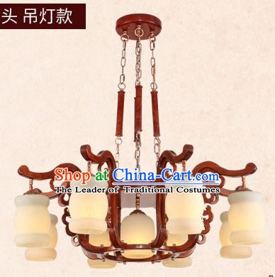 Traditional Chinese Wood Hanging Ceiling Lanterns Ancient Handmade Marble Lantern Ancient Lamp