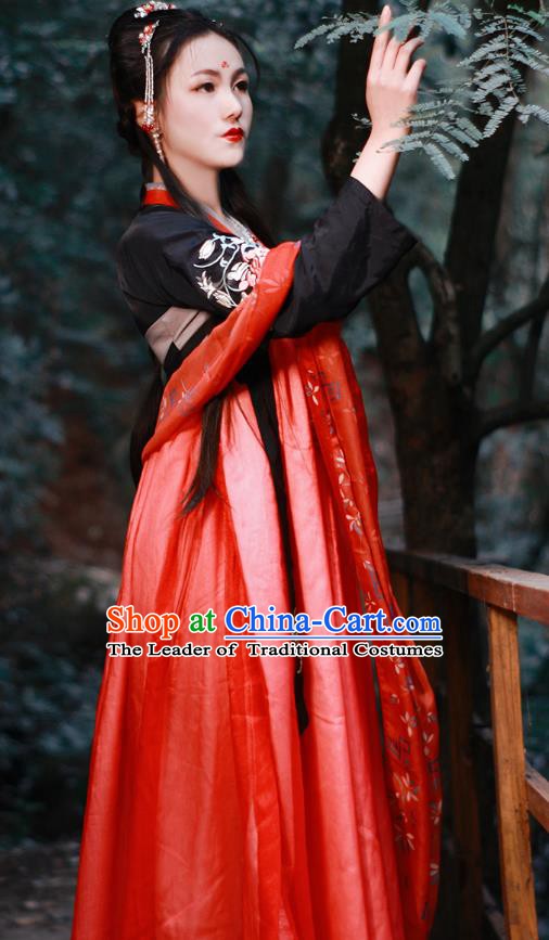 Traditional Chinese Ancient Costume China Ancient Tang Dynasty Hanfu Princess Dress Clothing