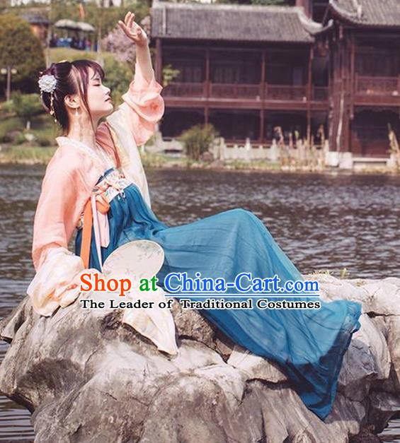 Traditional Chinese Ancient Costume China Ancient Tang Dynasty Hanfu Princess Dress Clothing