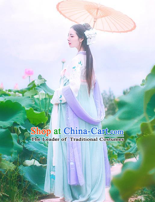 Traditional Chinese Ancient Costume China Ancient Tang Dynasty Hanfu Princess Dress Clothing