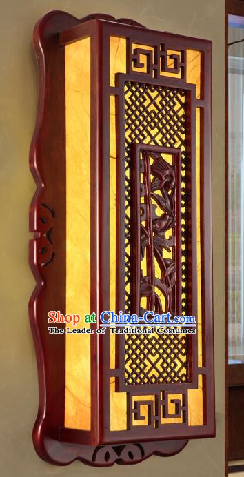 China Handmade Palace Lanterns Wall Lantern Ancient Wood Carving Bamboo Lanterns Traditional Lamp