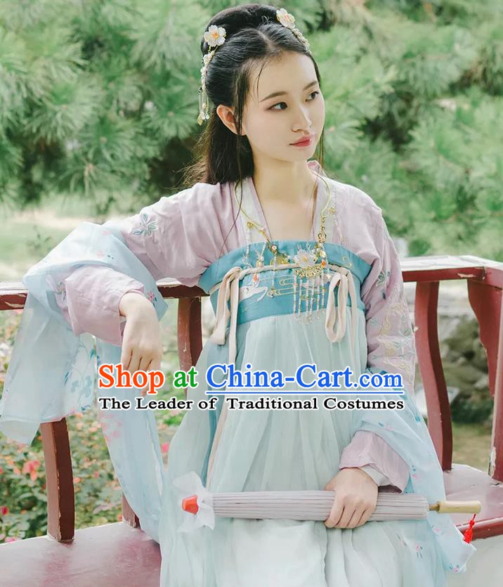 Traditional Chinese Ancient Costume China Ancient Tang Dynasty Hanfu Princess Dress Clothing