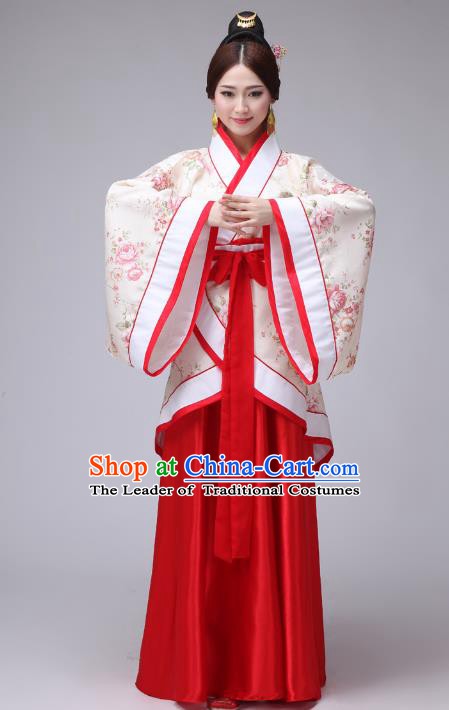 Traditional Chinese Ancient Costume China Ancient Tang Dynasty Hanfu Princess Dress Clothing