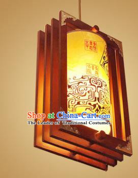 Traditional Chinese Handmade Painted Palace Lantern New Year Hanging Lanterns Ancient Wood Lamp