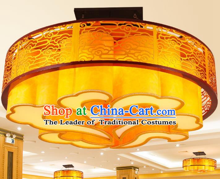 Traditional Chinese Palace Lantern Handmade Iron Ceiling Lanterns Ancient Lamp