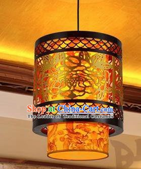 Traditional Chinese Carving Peony Palace Lantern Handmade Ceiling Lanterns Ancient Lamp