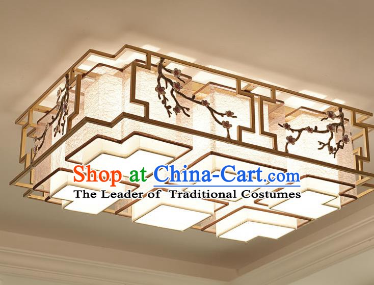 China Handmade Ceiling Lanterns Traditional Chinese Embroidered Six-Lights Palace Lantern Ancient Lanterns