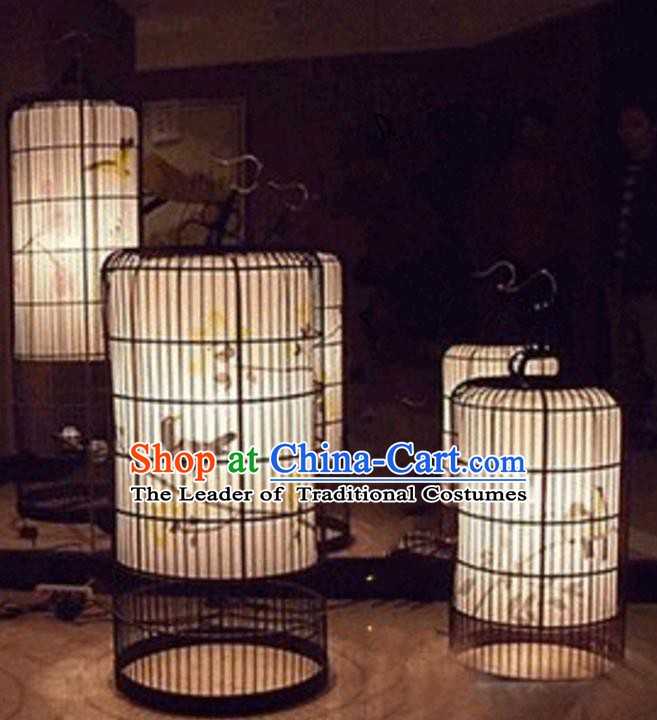 Top Grade Handmade Painted Birdcage Palace Lanterns Traditional Chinese Iron Lantern Ancient Ceiling Lanterns