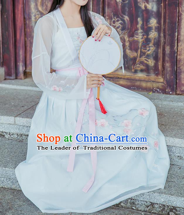 Traditional Chinese Ancient Costume China Wedding Dress Ancient Jin Dynasty Hanfu Princess Clothing