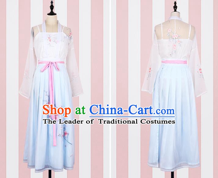 Traditional Chinese Ancient Costume China Wedding Dress Ancient Jin Dynasty Hanfu Princess Clothing