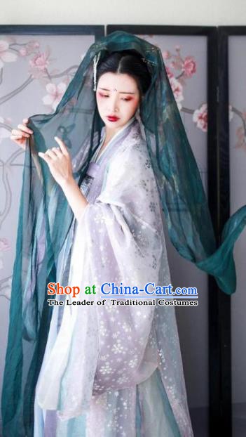 Ancient Chinese Tang Dynasty Imperial Princess Embroidered Dress Clothing for Women