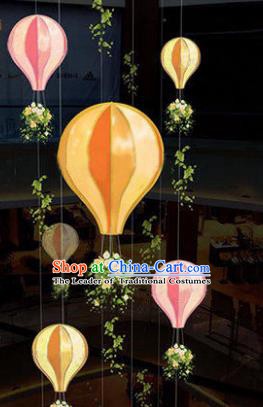 Handmade Stage Performance Lamplight Christmas Decorations LED Lamp Hot Air Balloon Lanterns