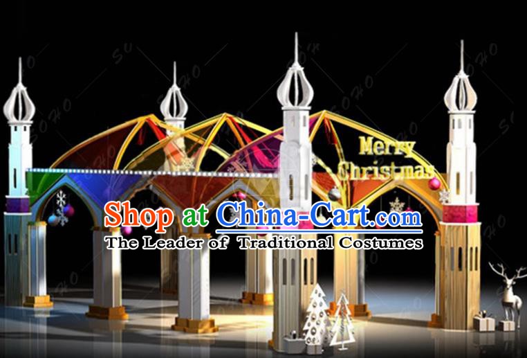 Traditional Christmas Light Show Decorations Lamps Stage Display Lamplight LED Lanterns