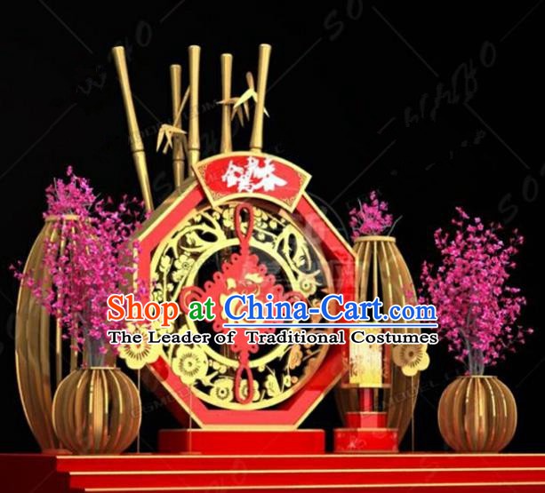 Handmade China Spring Festival Lamp Lamplight Decorations Stage Display Lanterns