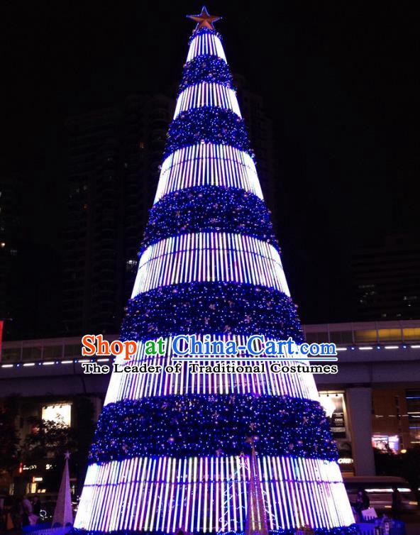 Traditional Handmade Christmas Light Show Decorations Large Shiny Christmas Tree Lamplight LED Lanterns
