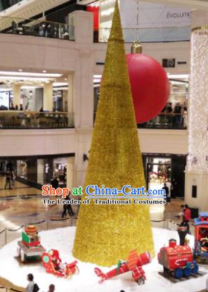 Traditional Golden Shiny Christmas Tree Lamps Stage Display Lights Decorations Lamplight LED Lanterns