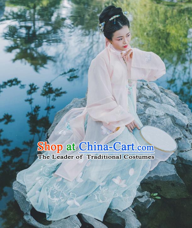 Traditional Chinese Ancient Costume China Wedding Dress Ancient Jin Dynasty Hanfu Princess Clothing