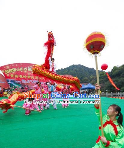 Professional Lion Dance Jongs Lion Dancing Zhuang Instrument Pieces Set Dragon Dance Costume Drum