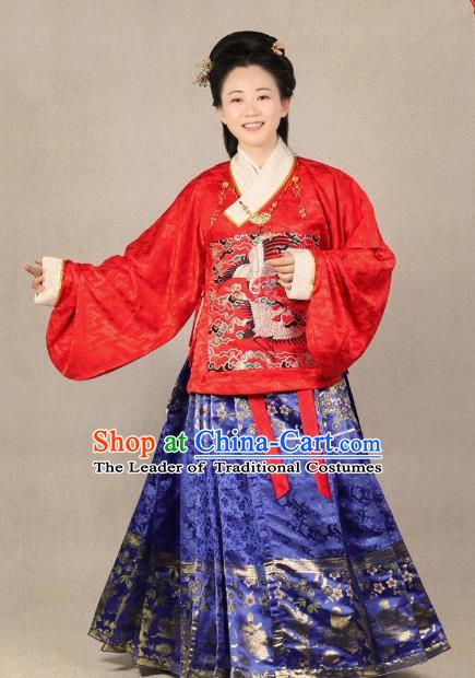 Traditional Chinese Ancient Costume China Wedding Dress Ancient Ming Dynasty Hanfu Princess Clothing