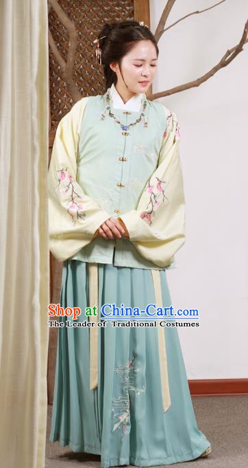Chinese Traditional Ming Dynasty Nobility Lady Embroidered Costume for Women