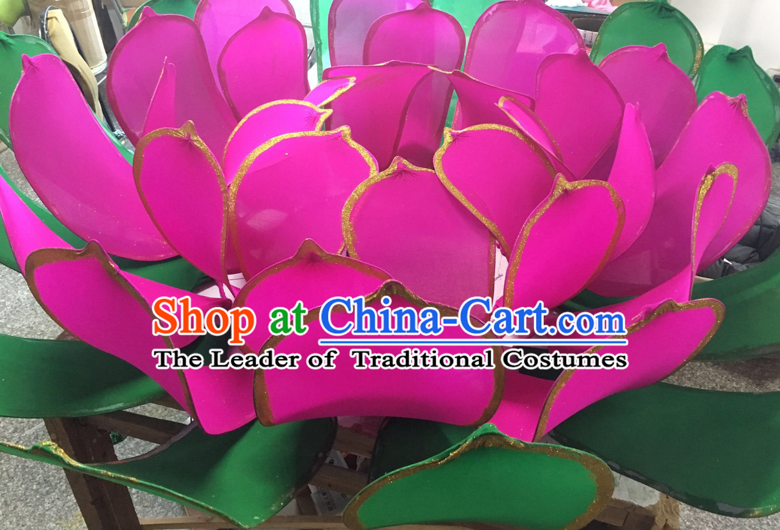 Handmade Stage Pond Giant 3 Meters Lotus Flower Props Arts