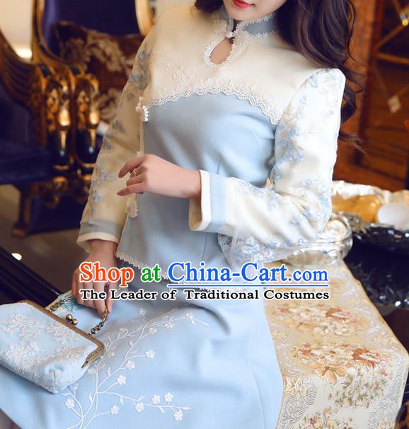 Chinese National Costume Tangsuit Qipao Blouse Cheongsam Shirts for Women