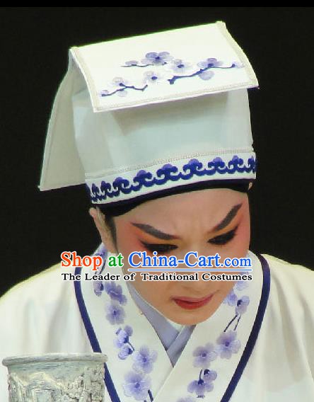 Traditional Chinese Beijing Opera Lang Scholar Embroidered Hats Peking Opera Niche Headwear