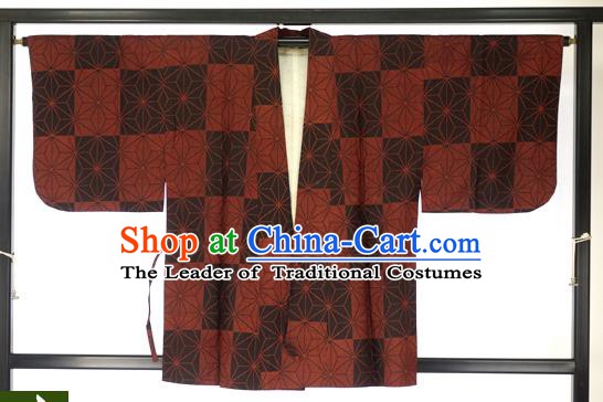 Japanese Ancient Kimono Costume Traditional Wafuku Hakama Haori Shirts for Men