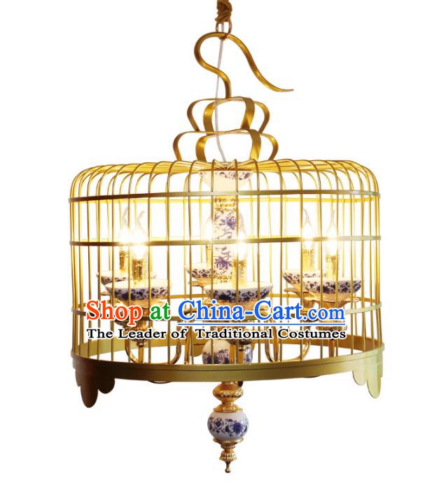 Handmade Traditional Chinese Lantern Ceiling Lanterns Birdcage Lanern