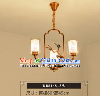 Asian China Traditional Handmade Lantern Plum Branches Ceiling Lamp Ancient Palace Lanern