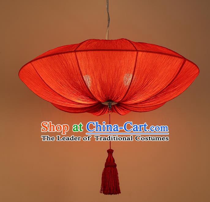 Traditional China Handmade Lantern Ancient New Year Red Hanging Lanterns Palace Ceiling Lamp