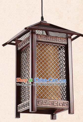 China Handmade Parchment Lantern Traditional Lanterns Wood Palace Hanging Lamp