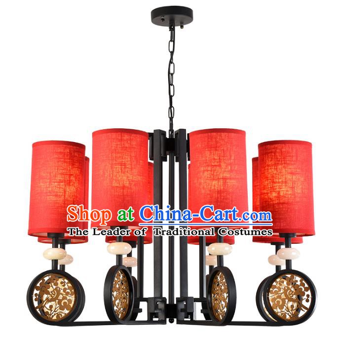 China Handmade Jade Hanging Lantern Traditional Ancient Lanterns New Year Palace Ceiling Lamp