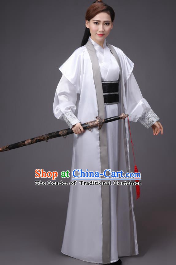 China Song Dynasty Female Knight-errant Costume Ancient Theatre Performance Swordswoman Clothing for Women