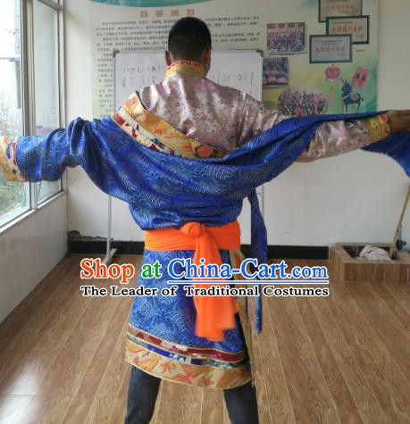 Traditional Zang Nationality Dance Clothing Tibetan Minority Costumes