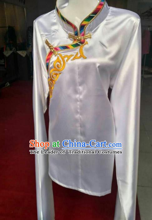 Traditional Zang Nationality Dance Clothing Tibetan Minority Costumes