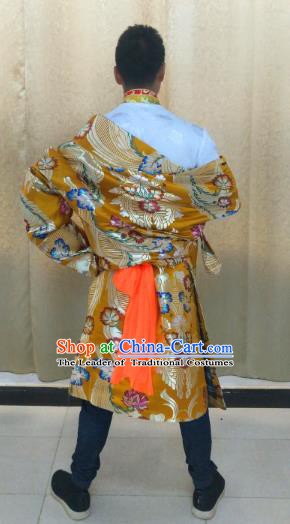 Traditional Zang Nationality Dance Clothing Tibetan Minority Costumes