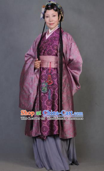 Chinese Ancient Novel Character A Dream in Red Mansions Concubine Zhao Costume for Women