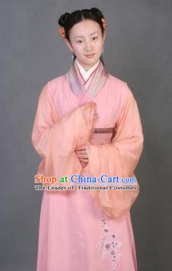 Chinese Ancient Novel Character A Dream in Red Mansions Maidservants Xiangling Costume for Women