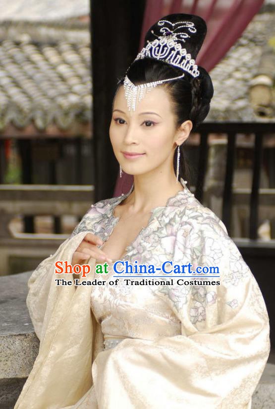 Chinese Ancient Novel Journey to the West Girl Country Queen Embroidered Costume for Women