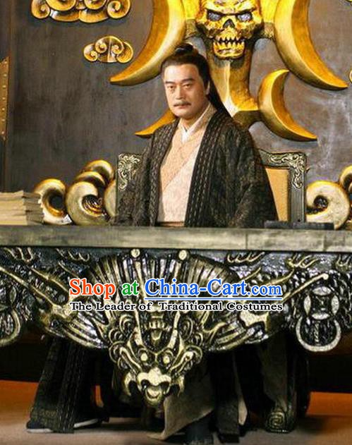 Chinese Ancient Ming Dynasty Pirate Wang Zhi Costume for Men