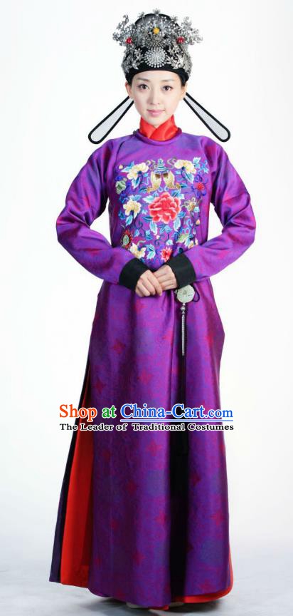 Ancient Chinese Ming Dynasty Historical Costume Female Officials Embroider Replica Costume for Women