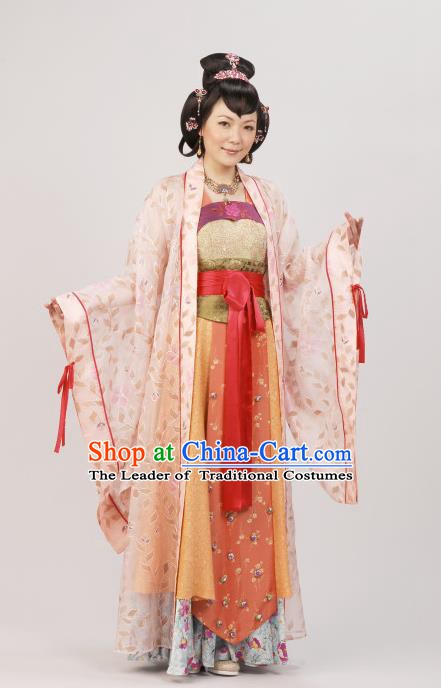 Chinese Ancient Ming Dynasty Princess Consort Qi Embroidered Costume for Women