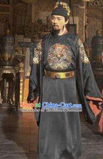 Traditional Chinese Ancient Ming Dynasty Minister Yuan Chonghuan Costume for Men