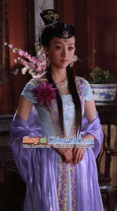 Ancient Chinese Ming Dynasty Princess Embroidered Dress Historical Costume for Women