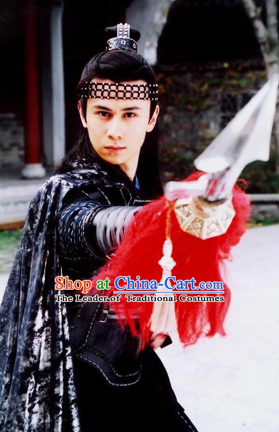 Chinese Ancient Song Dynasty General Yang Yansi Replica Costume for Men